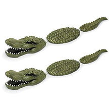 Load image into Gallery viewer, Aquascape Koi Fish Pond Floating Crocodile Alligator Predator Decoy (2 Pack)