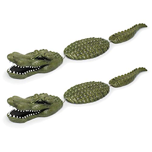 Aquascape Koi Fish Pond Floating Crocodile Alligator Predator Decoy (2 Pack)