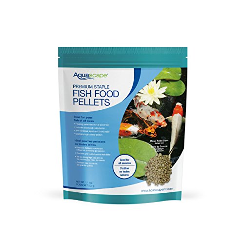 Aquascape Premium Staple Pond and Koi Fish Food, Mixed Pellet Size