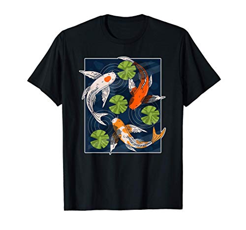 Koi Fish Lover Asian Japanese Carp Water Pond Animal Pet T-Shirt