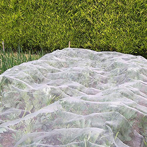 Ultra Fine Garden Mesh Netting, Plant Covers 8'x24' Garden Netting for Protect Vegetable Plants Fruits Flowers Crops Greenhouse Row Cover Protection Mesh Net Covers Patio Gazebo Screen Barrier Net