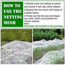 Load image into Gallery viewer, Ultra Fine Garden Mesh Netting, Plant Covers 8&#39;x24&#39; Garden Netting for Protect Vegetable Plants Fruits Flowers Crops Greenhouse Row Cover Protection Mesh Net Covers Patio Gazebo Screen Barrier Net