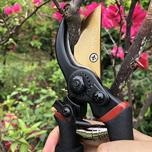 Load image into Gallery viewer, gonicc 8&quot; Professional Premium Titanium Bypass Pruning Shears (GPPS-1003), Hand Pruners, Garden Clippers.